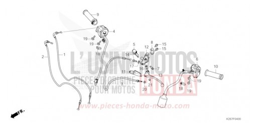 HANDLE LEVER/SWITCH/CABLE MSX125AP de 2023